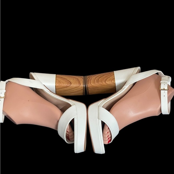 Aldo Pallidus White block heels size 9M - Picture 5 of 12